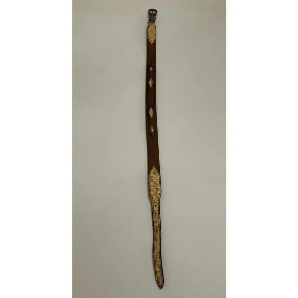 Southwick Leathers Python Belt Size 30” Western Handmade Silver Buckle Women - Picture 4 of 13